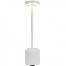 Επαναφορτιζόμενο Πορτατίφ LED 3W CCT Dimmable Μεταλλικό Λευκό 3035